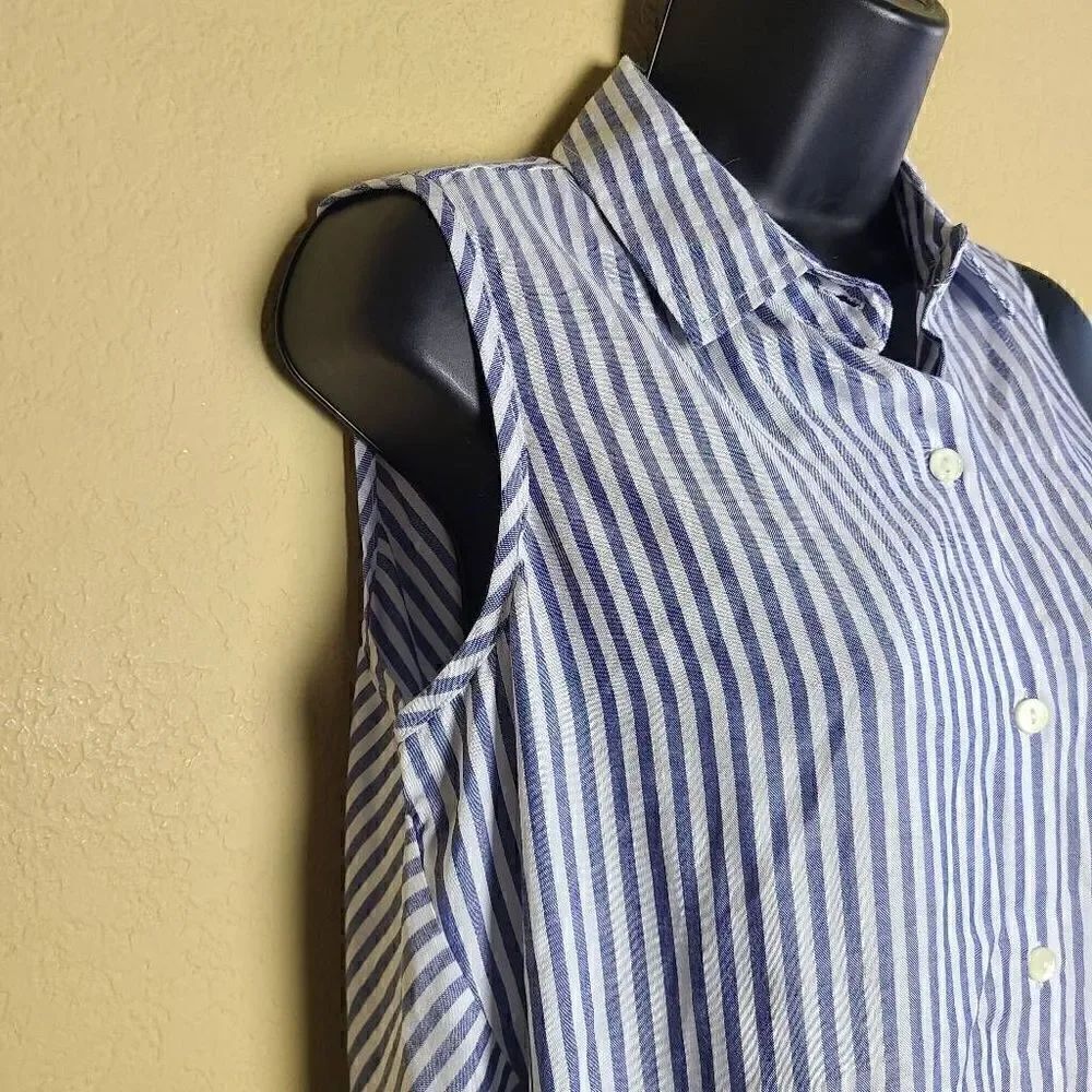 Max Studio Striped Sleeveless Top - Picture 2 of 8